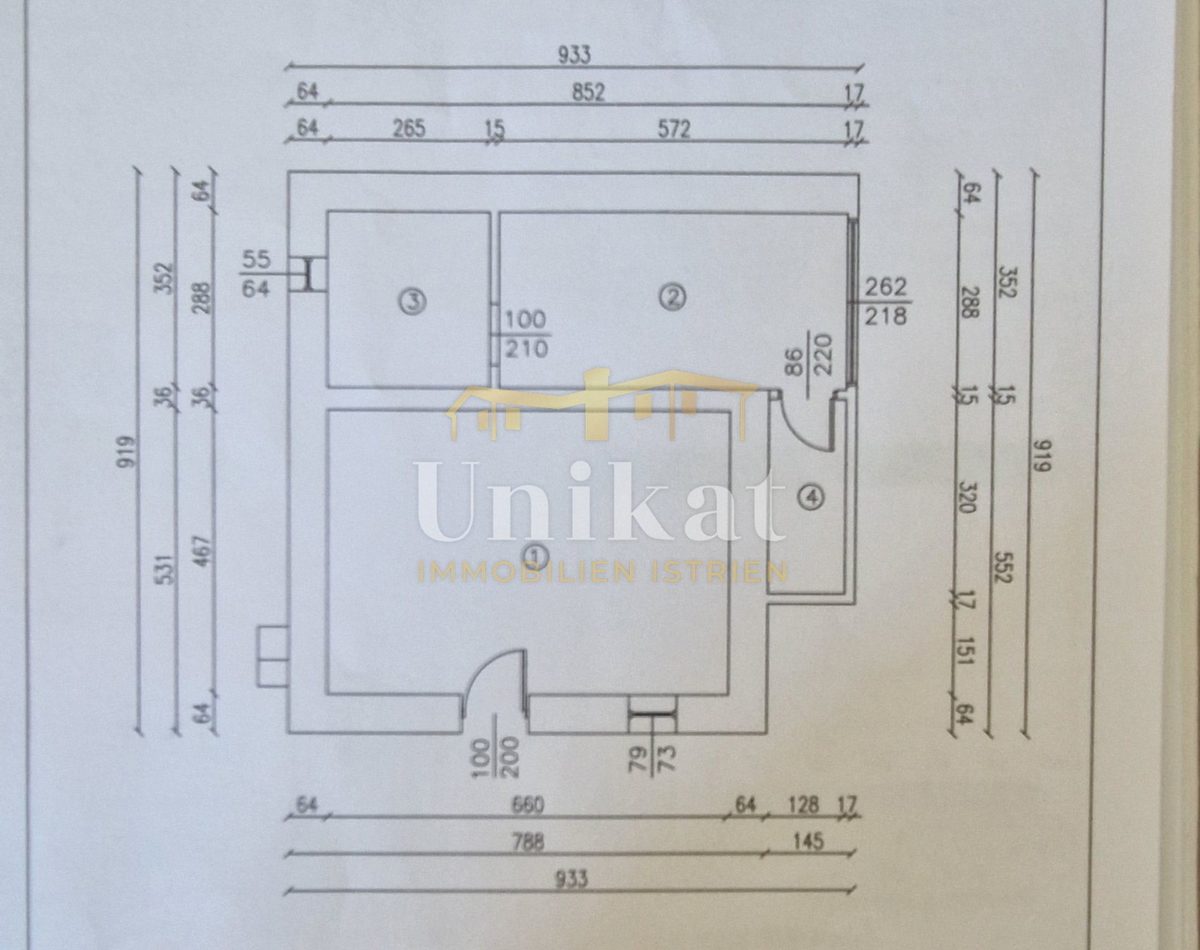 Samostojna hiša z stanovanjem, kletjo in garažo ter pogledom na morje, Buje